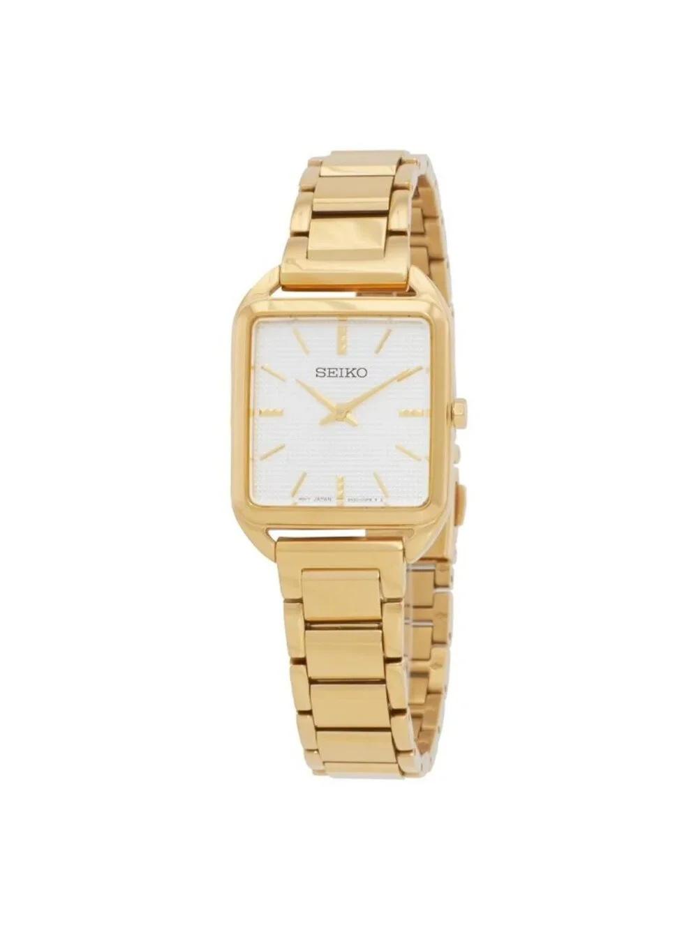NWT Seiko Essentials Quartz Gold Dial Ladies Watch